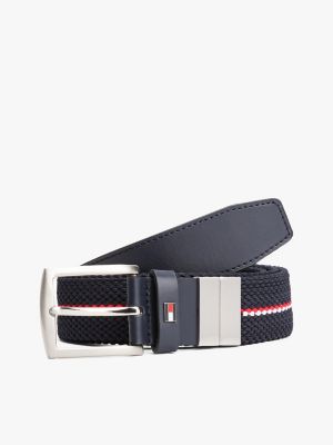 Reversible Stretch Belt, Space Blue