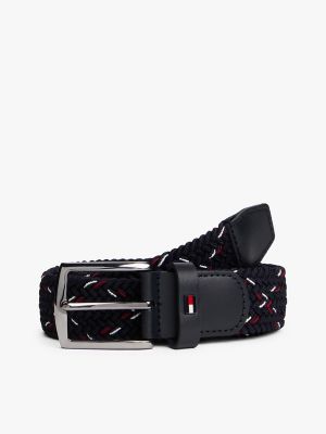 Woven Elastic Belt, Space Blue