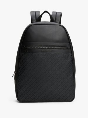 Monogram Logo Backpack, Black