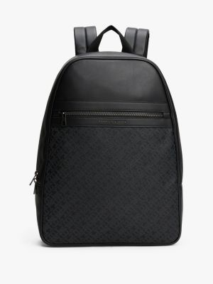 Monogram Logo Backpack, Black