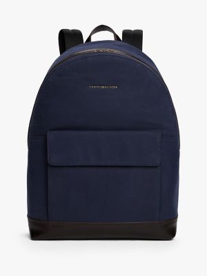 Water-Repellent Casual Backpack, Preppy Navy
