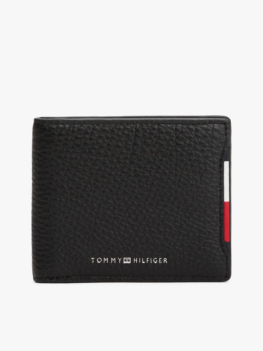Pebbled Leather Mini Card Wallet