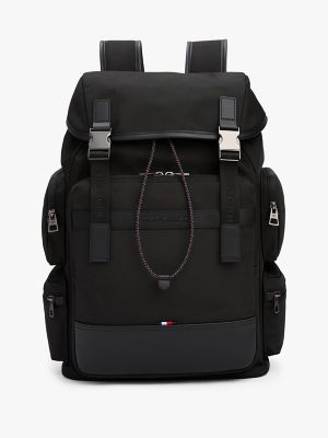 Travel Flap Backpack, Black
