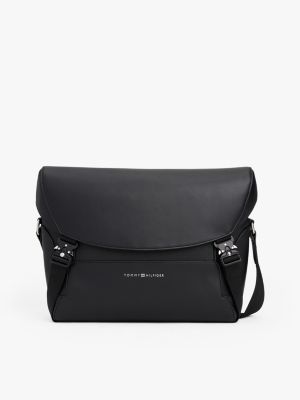 Lightweight Modern Messenger Bag, Black