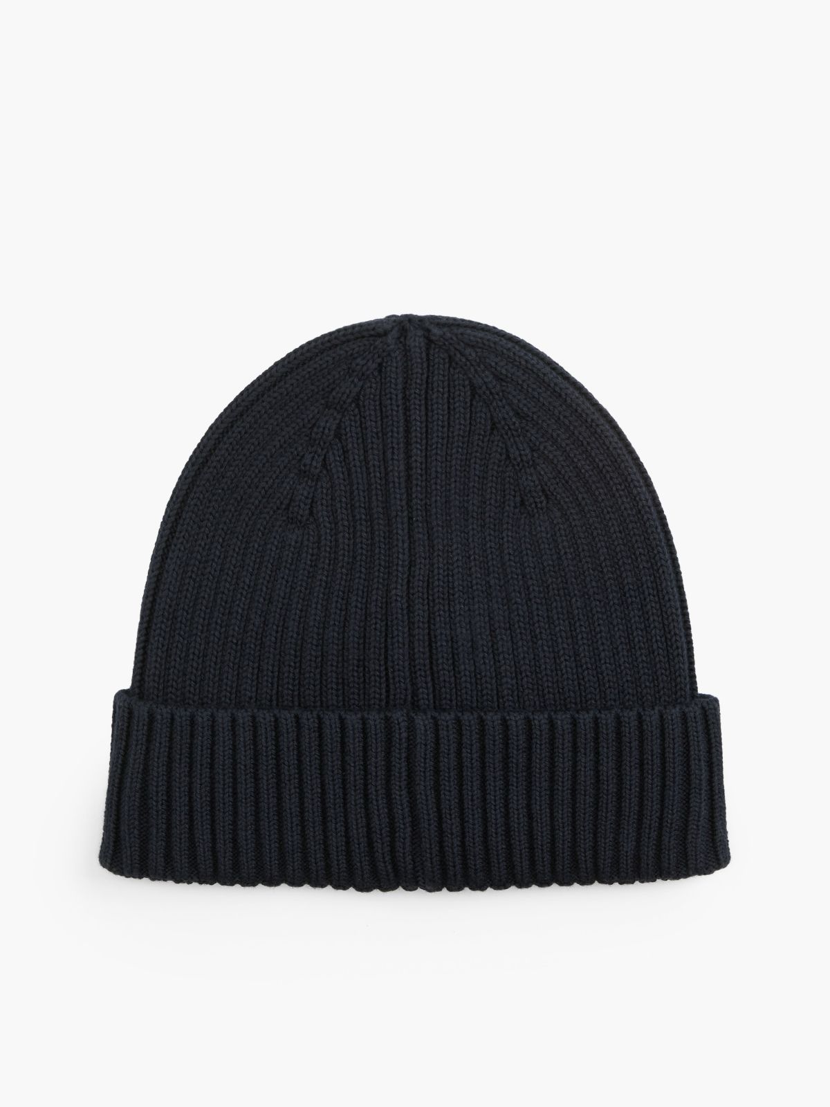 Tommy Jeans Badge Rib-Knit Beanie — Dark Night Navy