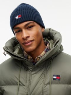 Tommy Jeans Badge Rib-Knit Beanie — Dark Night Navy 4