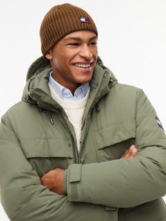 Tommy Jeans Badge Rib-Knit Beanie — Warm Khaki 4