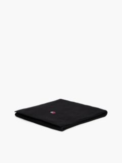 Tommy Jeans Badge Rib-Knit Scarf — Black 3