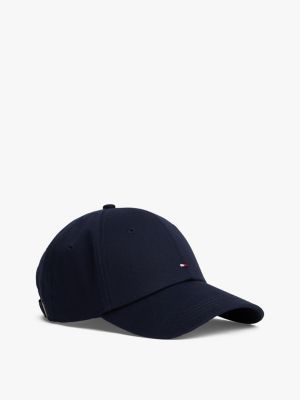 Flag Logo Suede Mix Baseball Cap, Space Blue