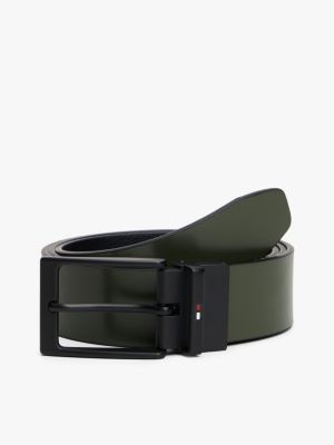 Мужской ремень Tommy Hilfiger Reversible Leather Belt, цвет: Чёрный — фото 2