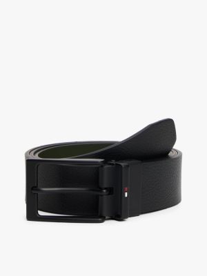 Мужской ремень Tommy Hilfiger Reversible Leather Belt, цвет: Чёрный — фото 3
