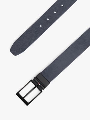 Мужской ремень Tommy Hilfiger Reversible Leather Belt, цвет: Чёрный — фото 4