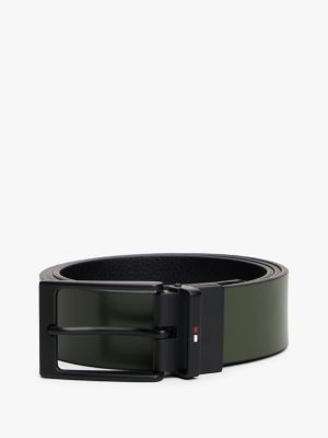 Мужской ремень Tommy Hilfiger Reversible Leather Belt, цвет: Чёрный — фото 6