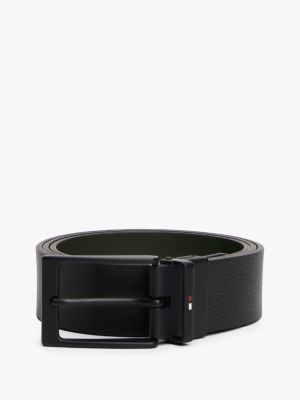 Мужской ремень Tommy Hilfiger Reversible Leather Belt, цвет: Чёрный — фото 7