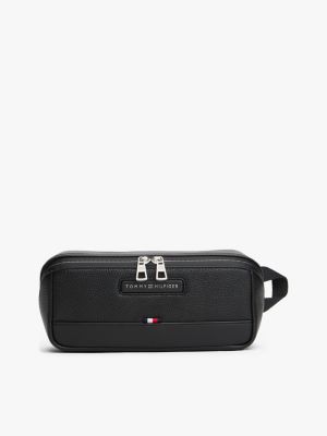 Pebbled Toiletry Bag, Black