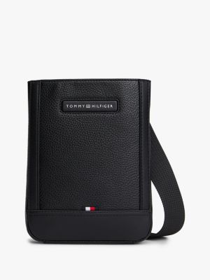 Pebbled Mini Crossbody Bag, Black