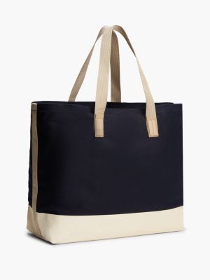 bolsa tommy hilfiger canvas tote bag travel  Refried Apparel The Tommy Hilfiger Canvas Dog Tote Bag combines style and functionality Buy Tommy Hilfiger Blue Corporate