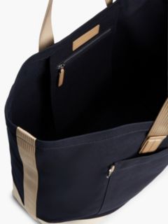 Colorblock Canvas Tote Bag — Space Blue 4