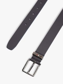 Square Buckle Smooth Leather Belt — Space Blue 2