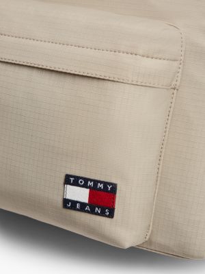 Рюкзак Tommy Jeans Essential Ripstop, цвет: Серо-бежевый — фото 3