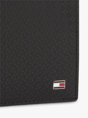 Мужские кошельки Tommy Hilfiger Allover Flag Leather Card & Coin Wallet — фото 2