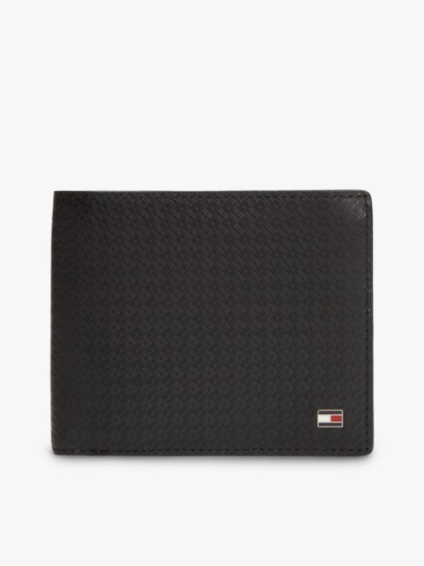 Мужские кошельки Tommy Hilfiger Allover Flag Leather Card & Coin Wallet