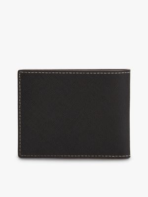 Мужской кошелёк Tommy Hilfiger Leather Bifold Wallet, цвет: Чёрный — фото 2