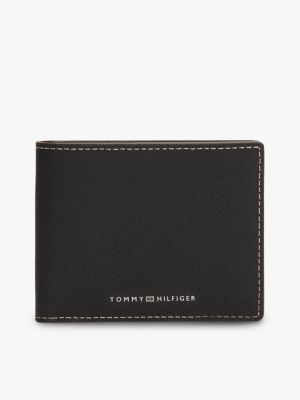 Leather Bifold Wallet, Black