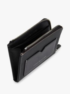 Leather Zip Wallet — Black 4