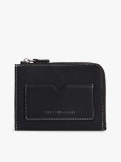 Leather Zip Wallet — Black 1