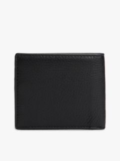 Pebbled Leather Bifold Wallet — Black 2