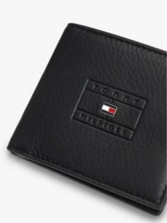 Pebbled Leather Bifold Wallet — Black 3