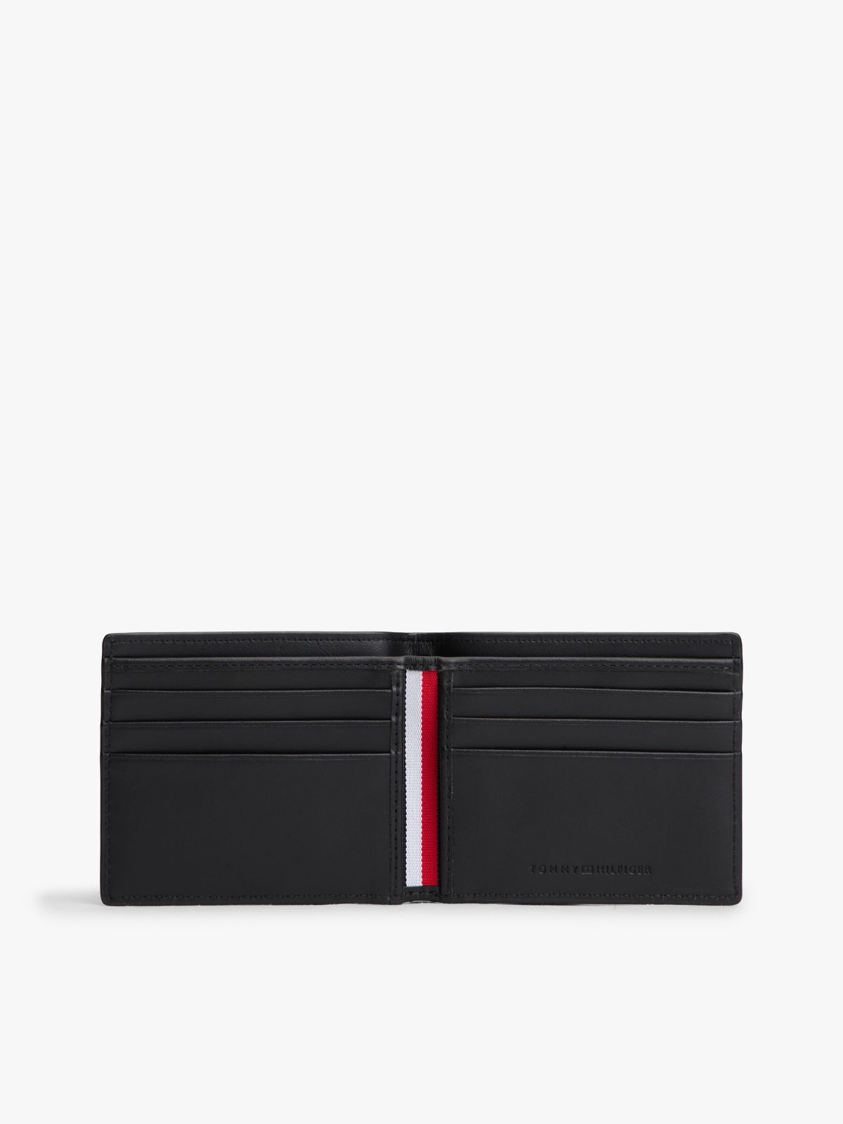 Pebbled Leather Bifold Wallet — Black