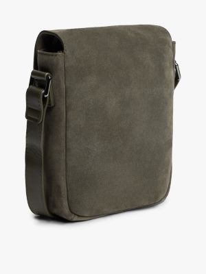 Мужские сумки Tommy Hilfiger Suede Flap Crossbody Bag — фото 2