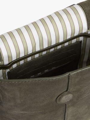 Мужские сумки Tommy Hilfiger Suede Flap Crossbody Bag — фото 4