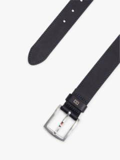 Square Buckle Leather Belt — Space Blue 2