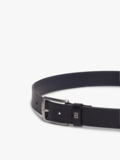 Square Buckle Leather Belt — Space Blue 3