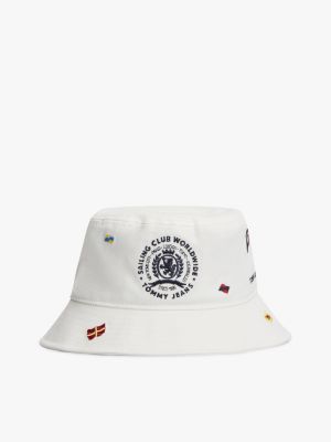Tommy Jeans Sailing Crest Bucket Hat, Ecru