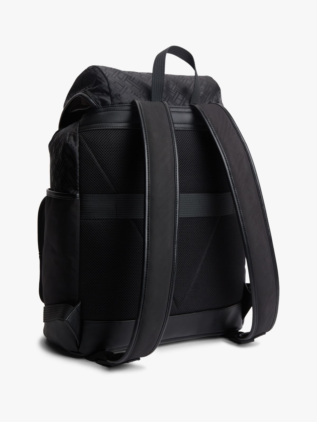 Flag Logo Jacquard Travel Backpack — Black