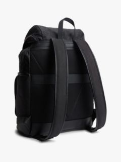 Flag Logo Jacquard Travel Backpack — Black 3