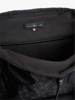 Flag Logo Jacquard Travel Backpack — Black 4