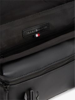 Flag Logo Jacquard Satchel — Black 4