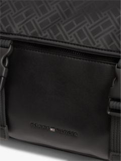 Flag Logo Jacquard Satchel — Black 5