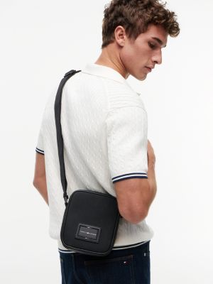Мужские сумки Tommy Hilfiger Hilfiger Logo Textured Mini Reporter — фото 2