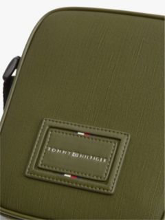 Hilfiger Logo Textured Mini Reporter Bag — Olivewood 5