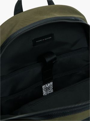 Рюкзак Tommy Hilfiger Water-Repellent Mixed-Media, цвет: Платиновый оливковый — фото 4