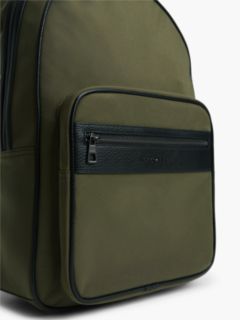 Water-Repellent Mixed-Media Backpack — Platinum Olive 5