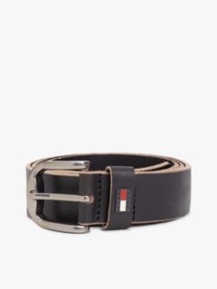 Tommy Jeans Buffed Suede Belt — Black 4