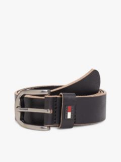 Tommy Jeans Buffed Suede Belt — Black 1
