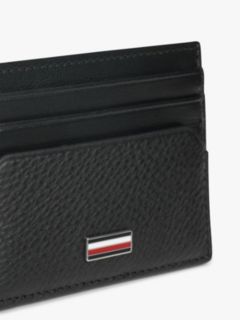Pebbled Leather Card Holder — Black 3
